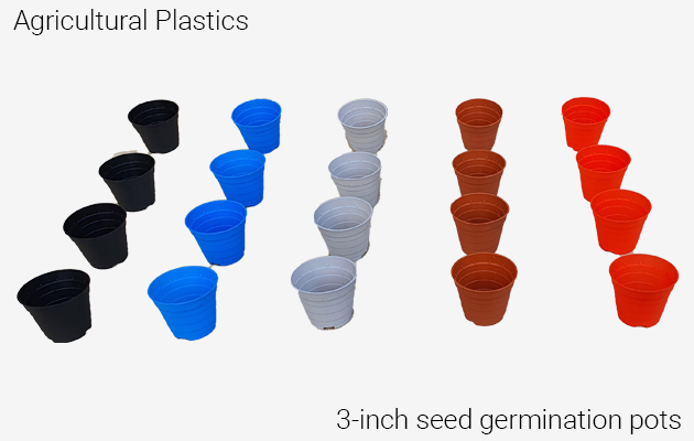 Seedling pots for seed germination agricultural plastics from Kruger Industries
