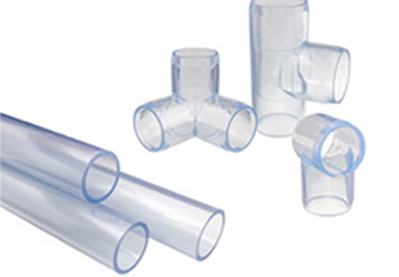 Polystyrene clear pipes Kruger industries