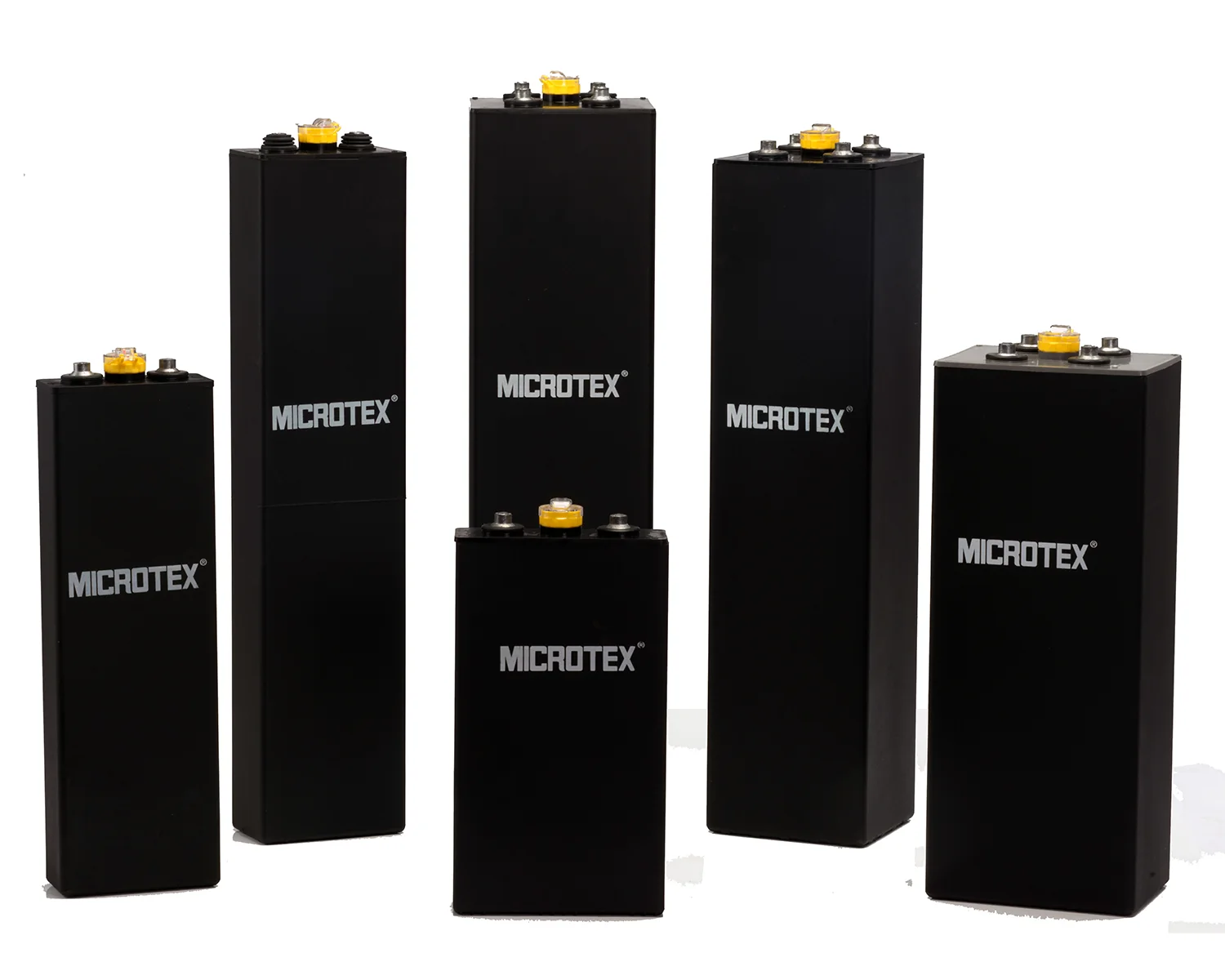 Microtex traction battery cells in containers and covers moulded by Kruger Industries