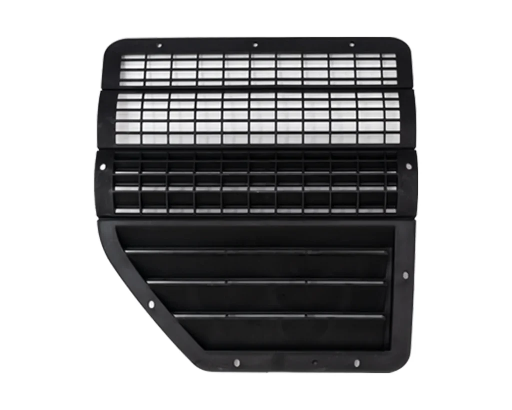 Vehicle air-intake louvre and grille panels injection moulded by Kruger Industries